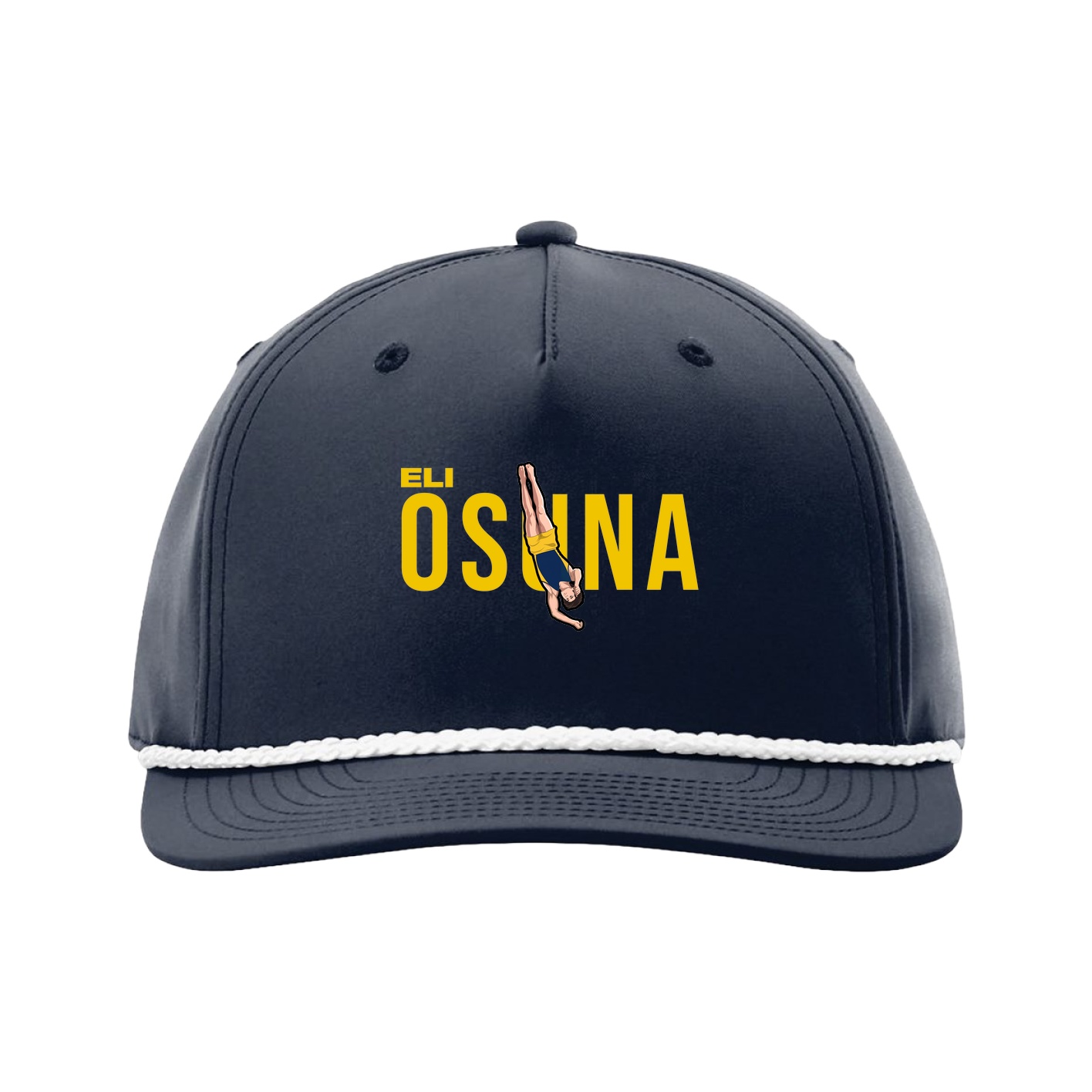 Five-Panel Classic Rope Cap — Player Name in Navy