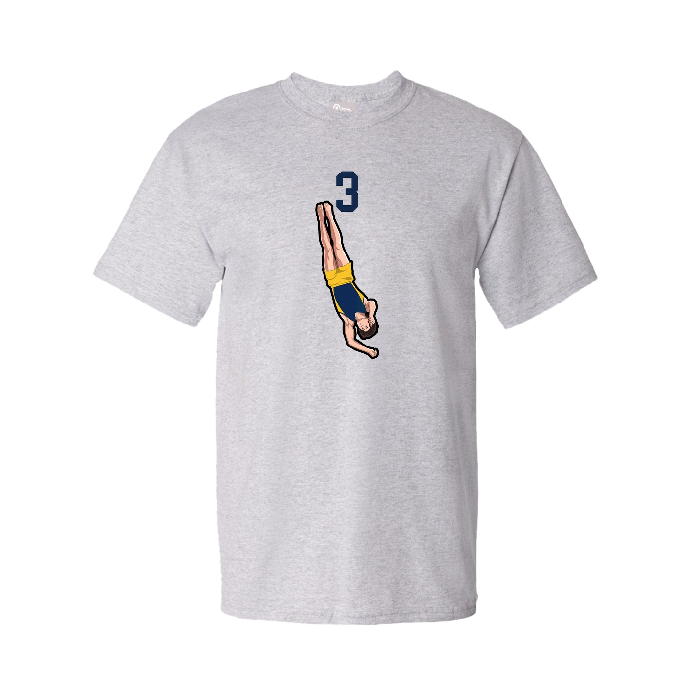 Youth Tee — Number Top in Grey