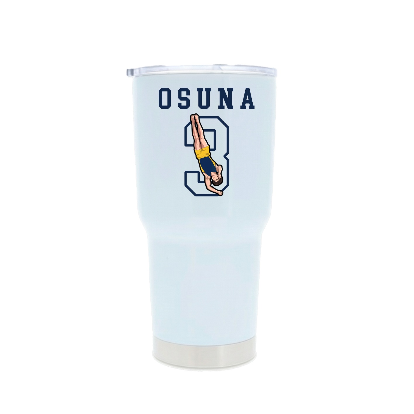 30oz Stainless Steel Tumbler — Shirsey in White