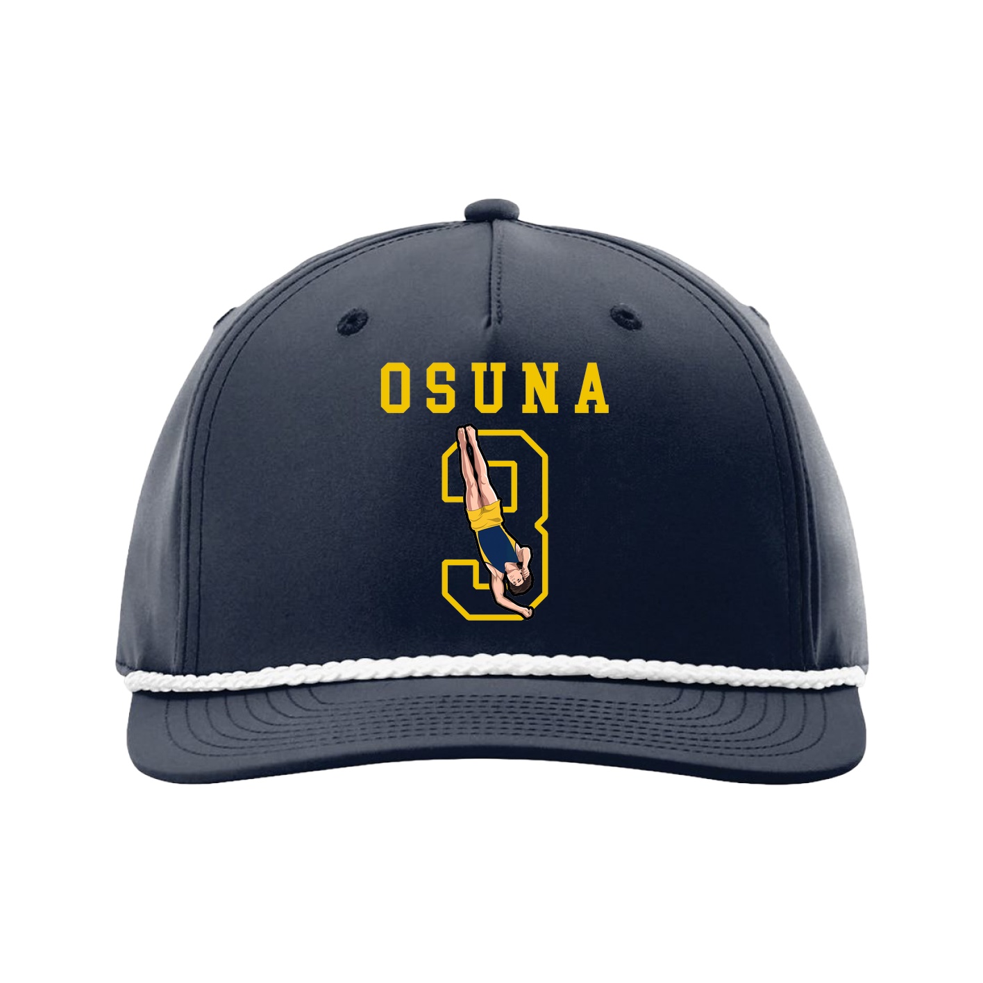 Five-Panel Classic Rope Cap — Shirsey in Navy