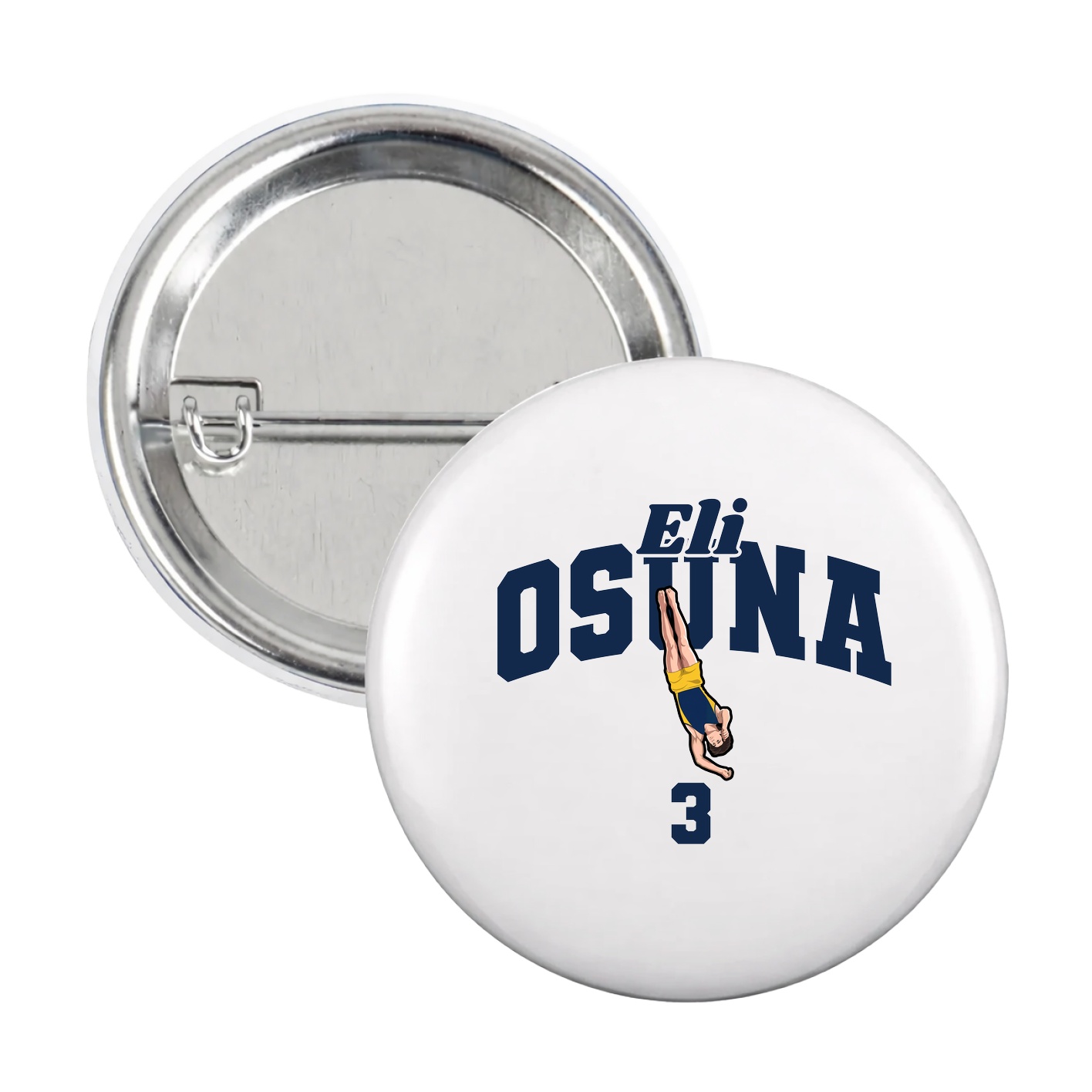Game Day Button — Signature Arch in White