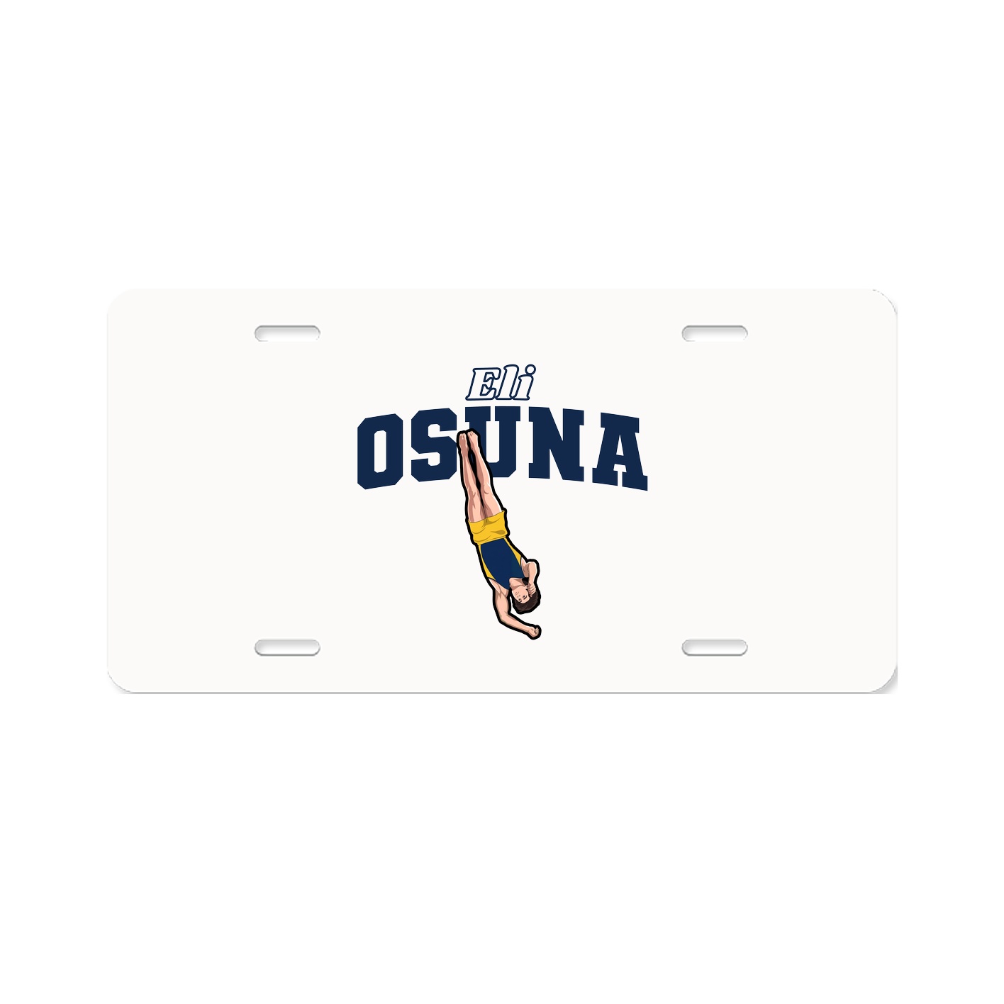 License Plate — Name Arch in Classic