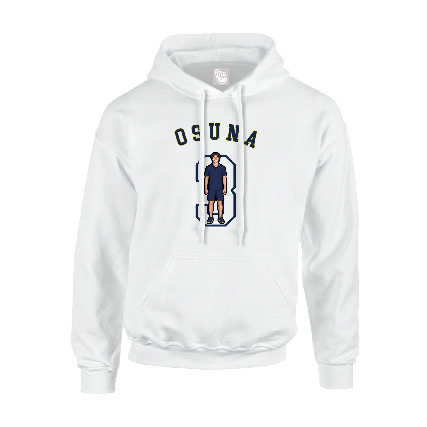 Youth Hoodie — Shirsey Arch in White