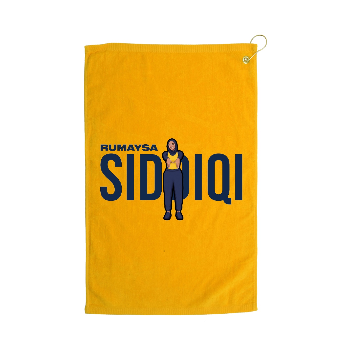 Golf Towel — Player Name in Gold