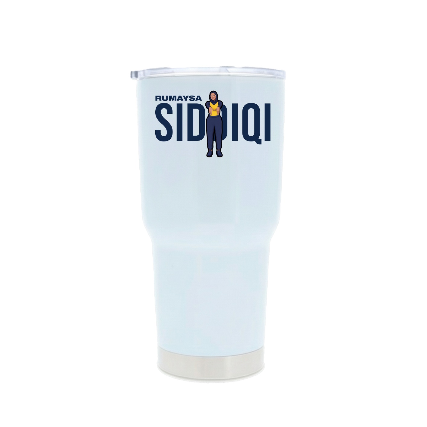 30oz Stainless Steel Tumbler — Player Name in White