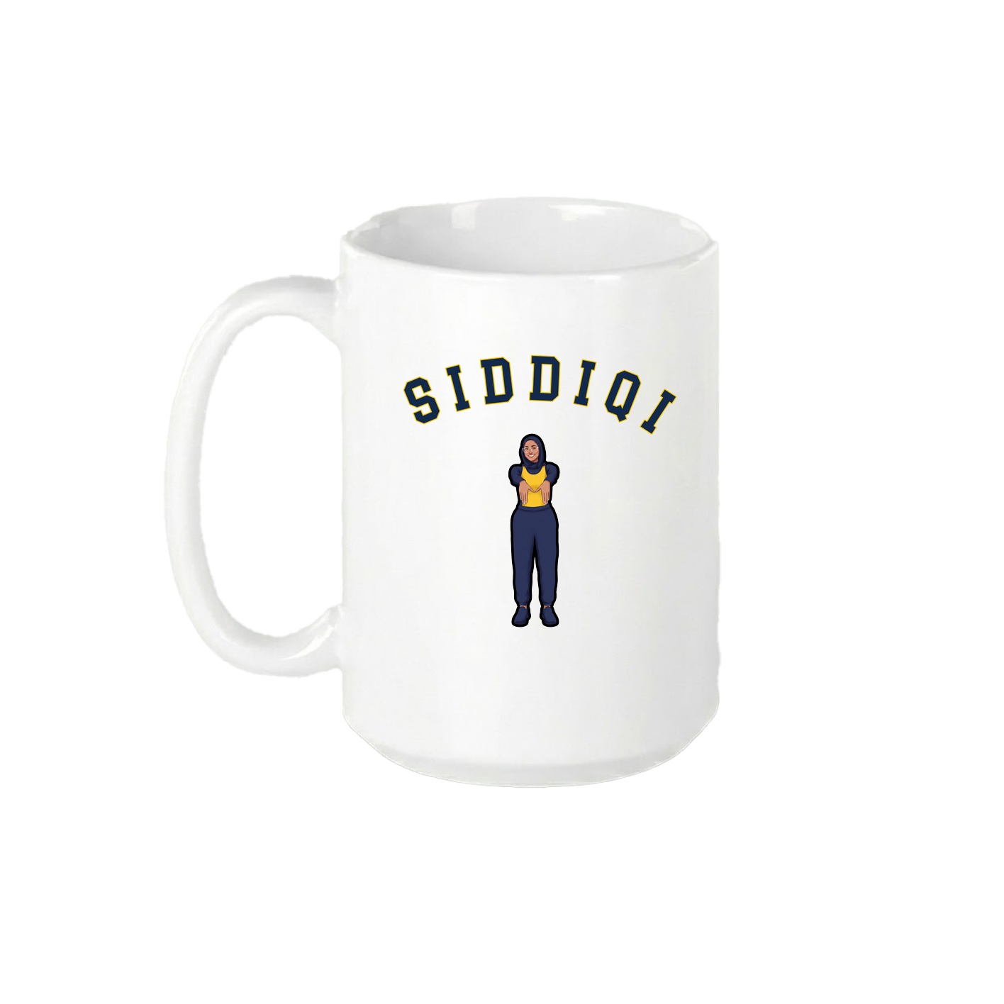 15oz Coffee Mug — Shirsey Arch in White