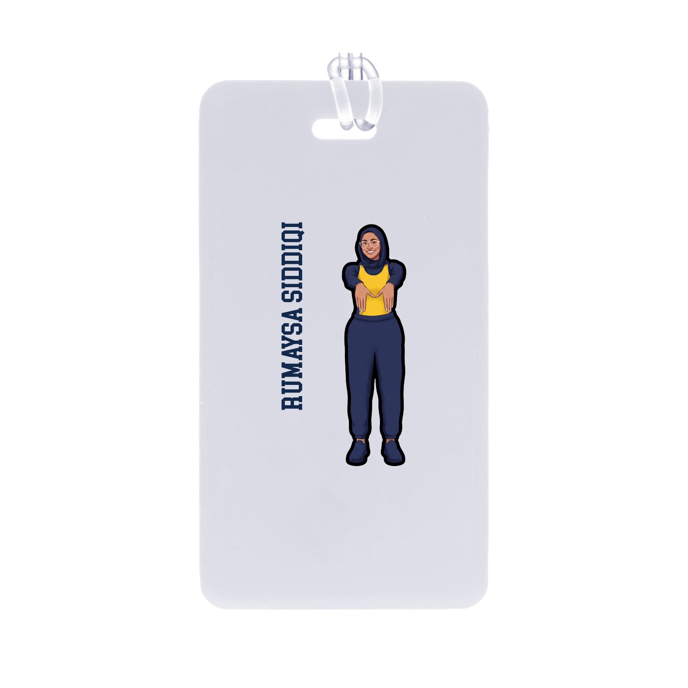 Bag Tag — Name Vertical in Classic