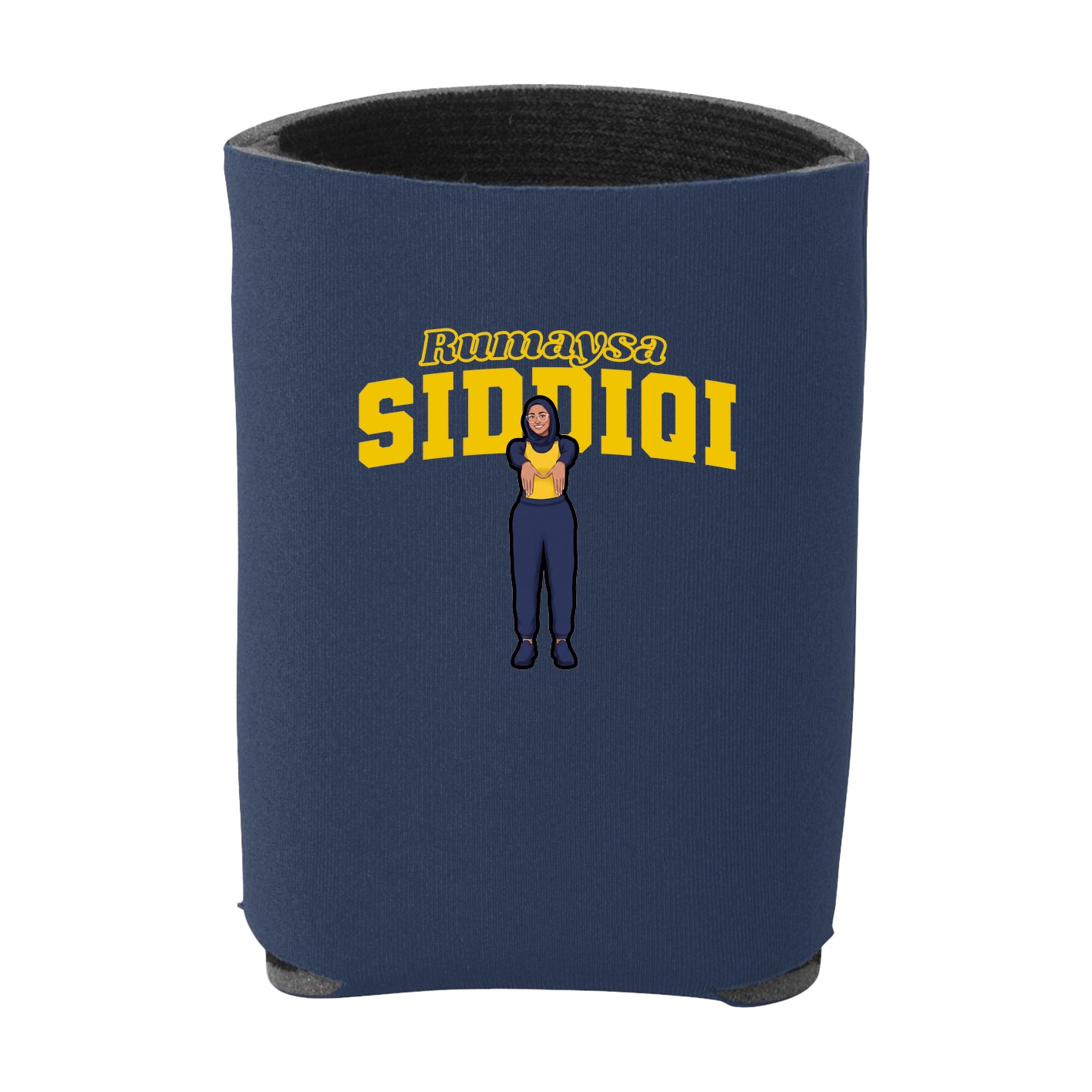 Can Holder — Name Arch in Navy