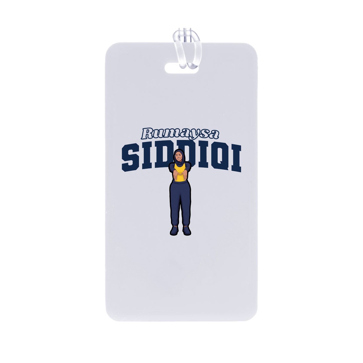 Bag Tag — Name Arch in Classic