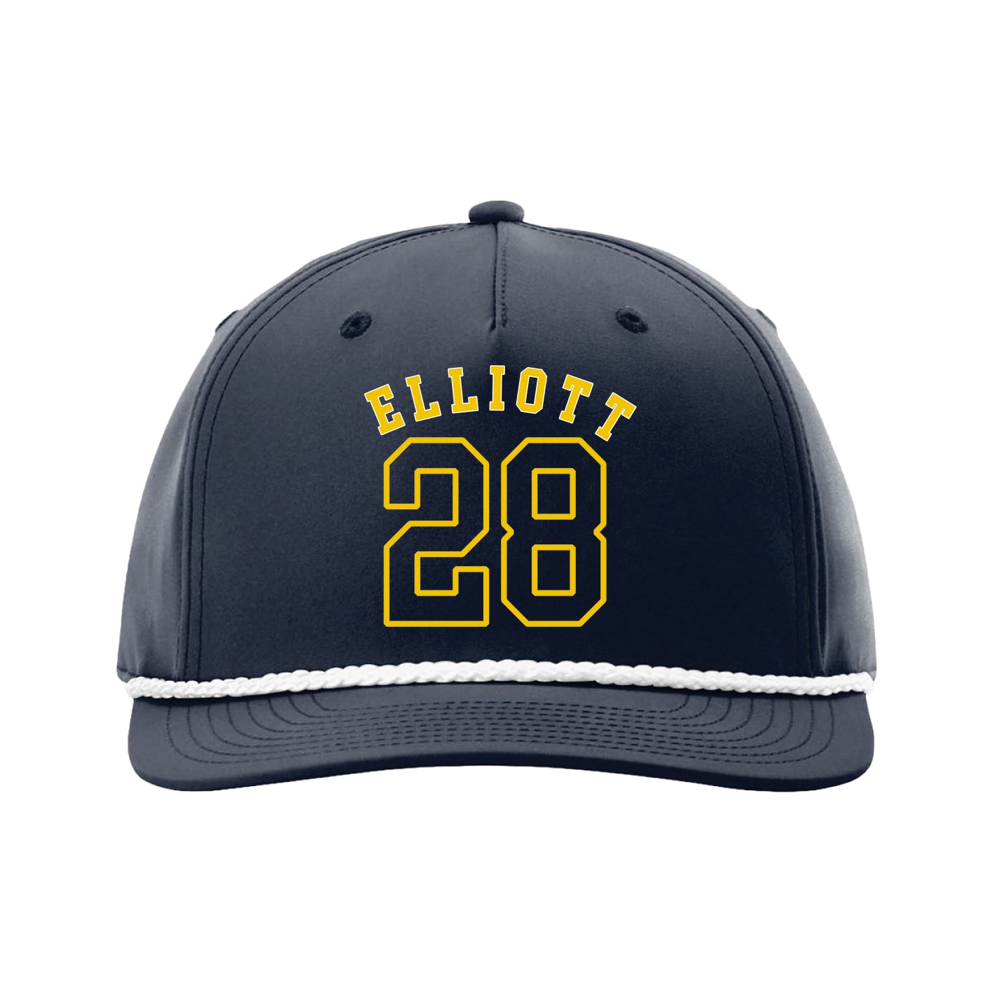 Five-Panel Classic Rope Cap — Shirsey Arch in Navy