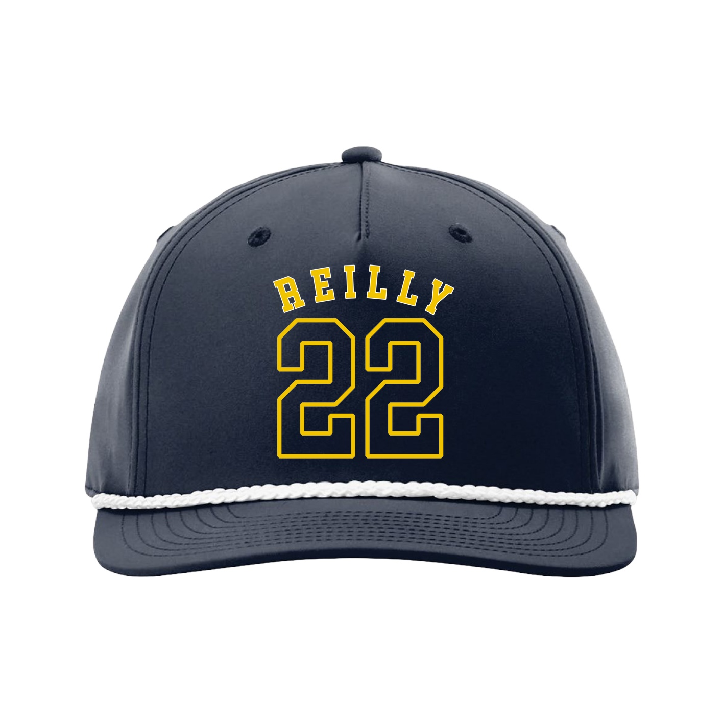 Five-Panel Classic Rope Cap — Shirsey Arch in Navy