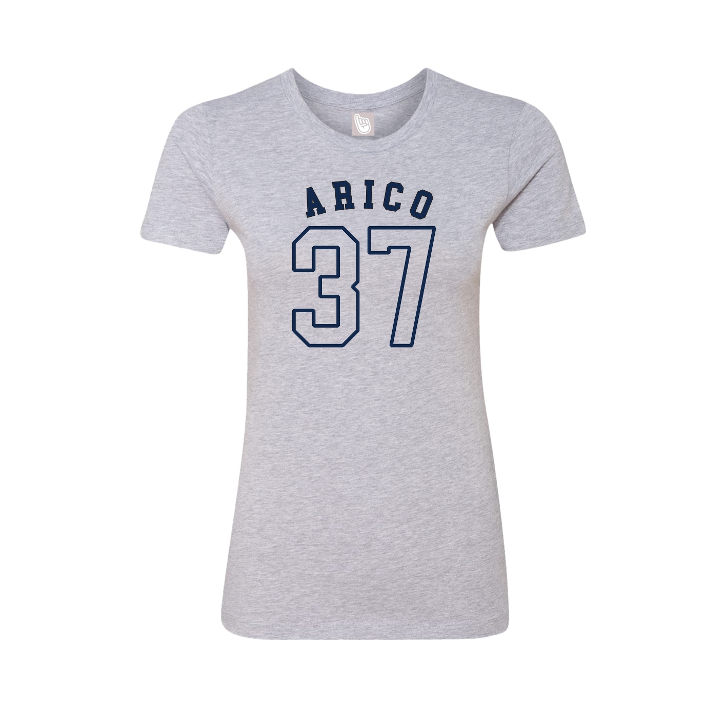 Fitted Women's Tee — Shirsey Arch in Grey