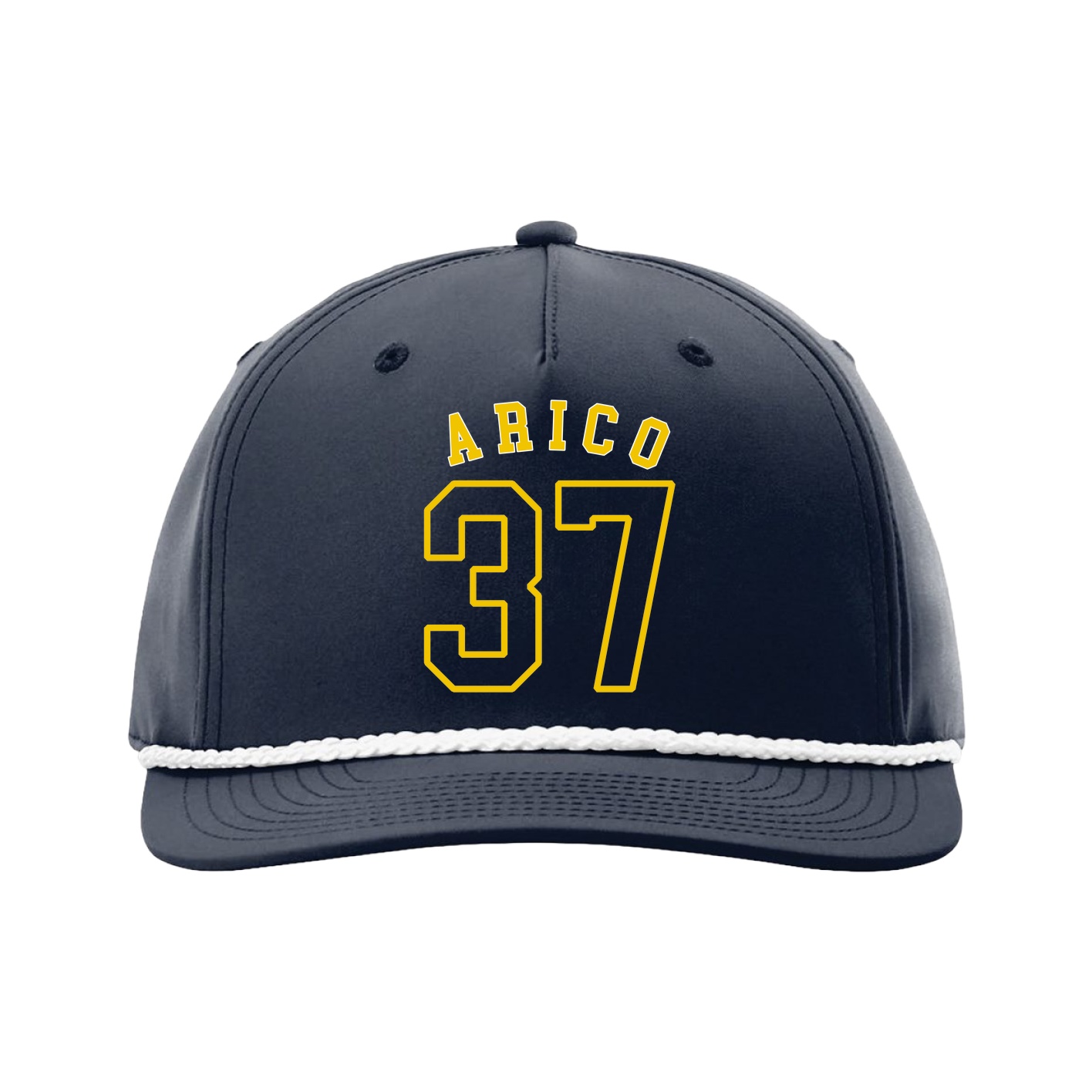 Five-Panel Classic Rope Cap — Shirsey Arch in Navy