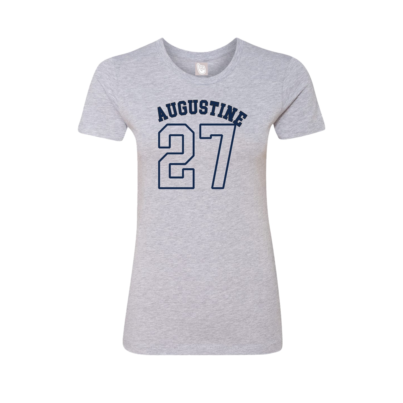 Fitted Women's Tee — Shirsey Arch in Grey