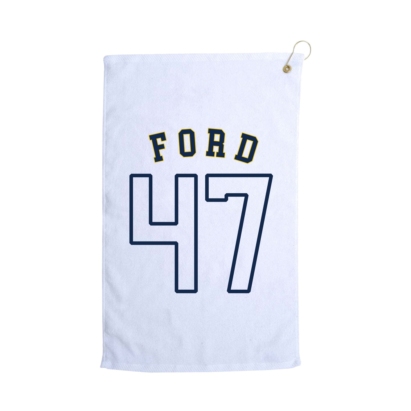 Golf Towel — Shirsey Arch in White