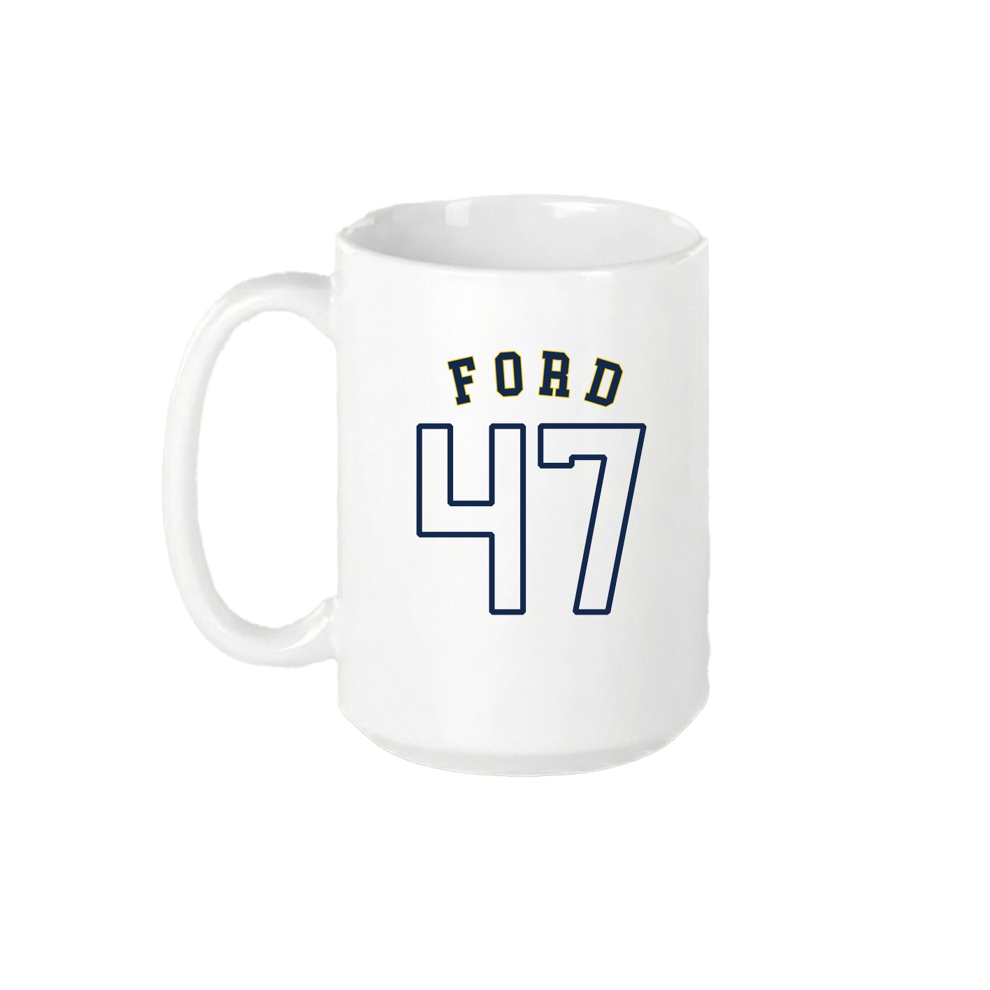 15oz Coffee Mug — Shirsey Arch in White
