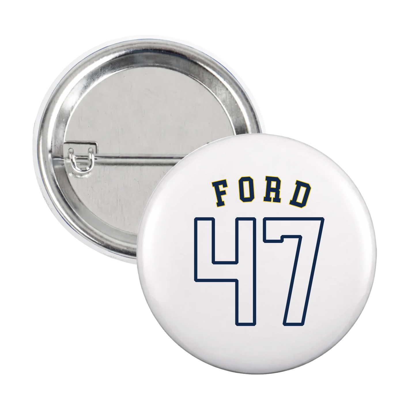 Game Day Button — Shirsey Arch in White