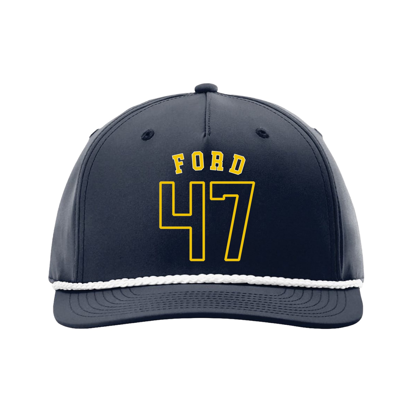Five-Panel Classic Rope Cap — Shirsey Arch in Navy