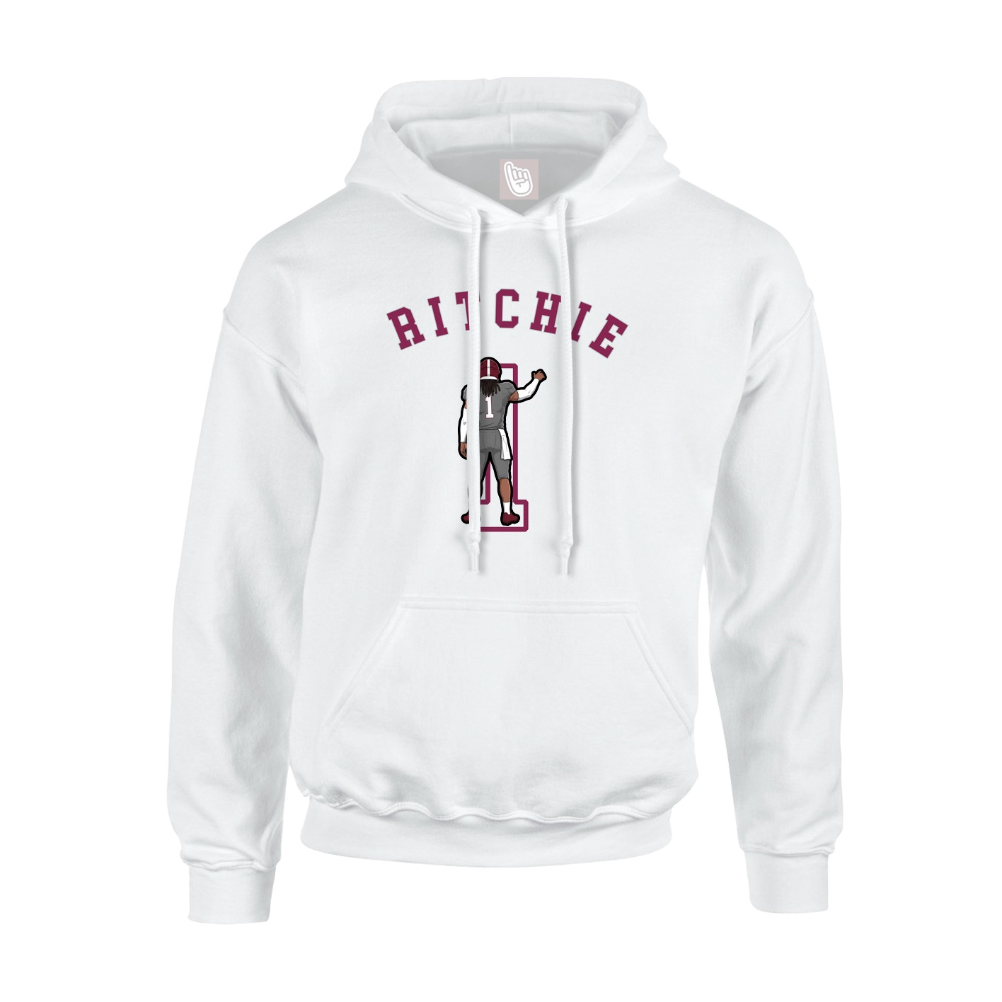 Hoodie — Shirsey Arch in White