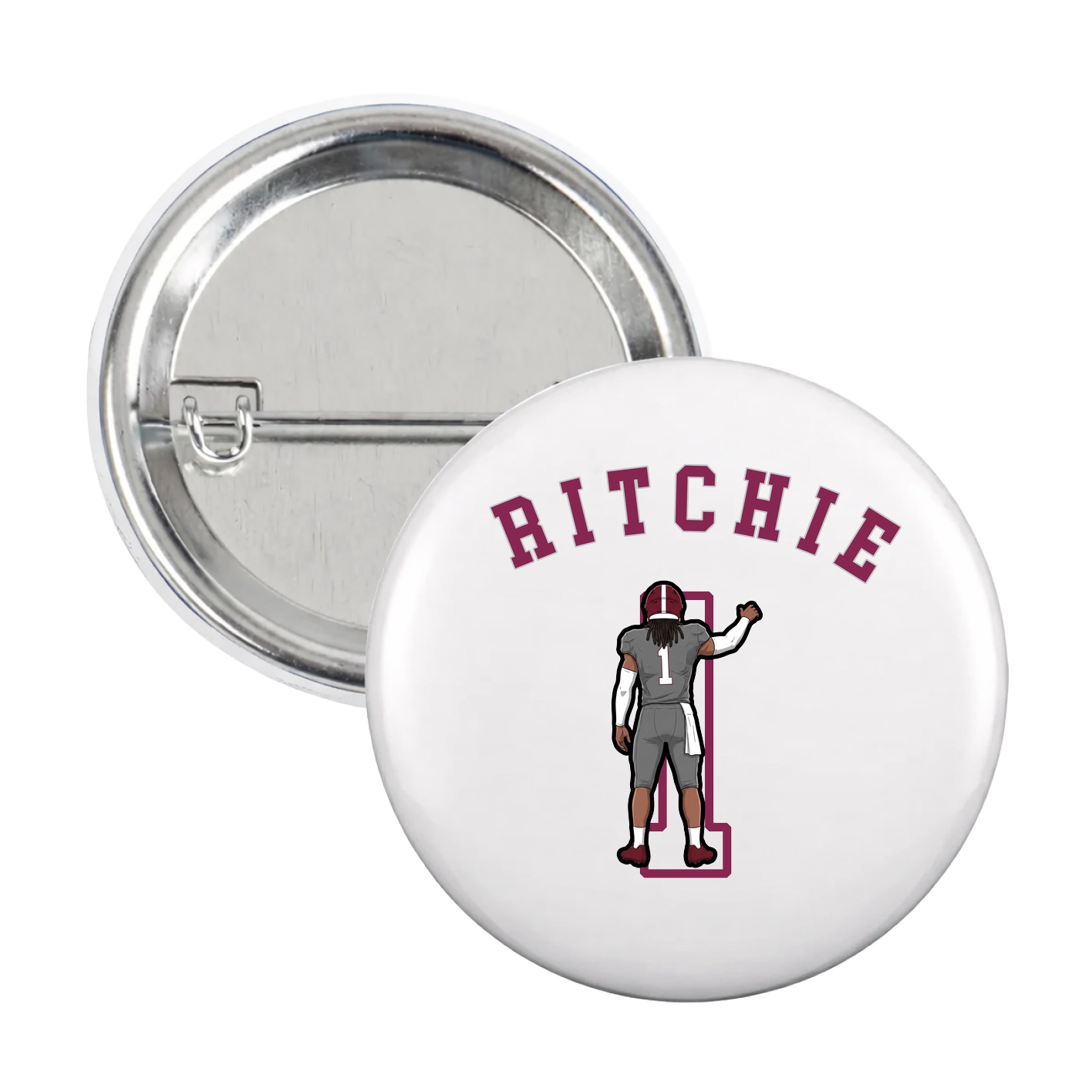 Game Day Button — Shirsey Arch in White