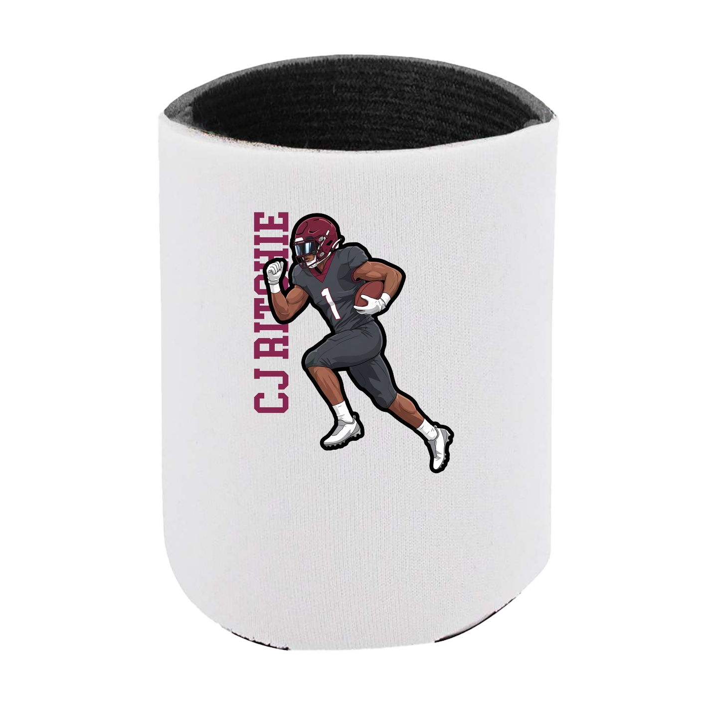 Can Holder — Name Vertical in White