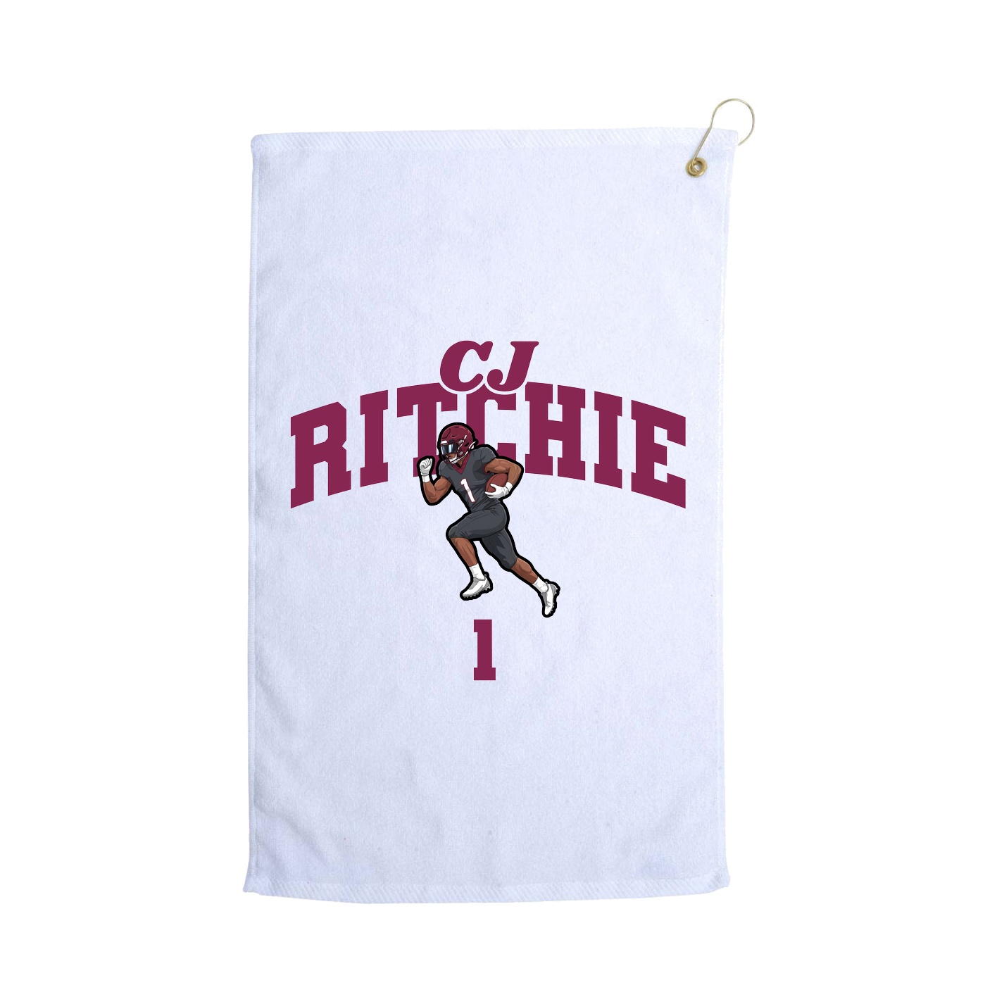 Golf Towel — Signature Arch in White