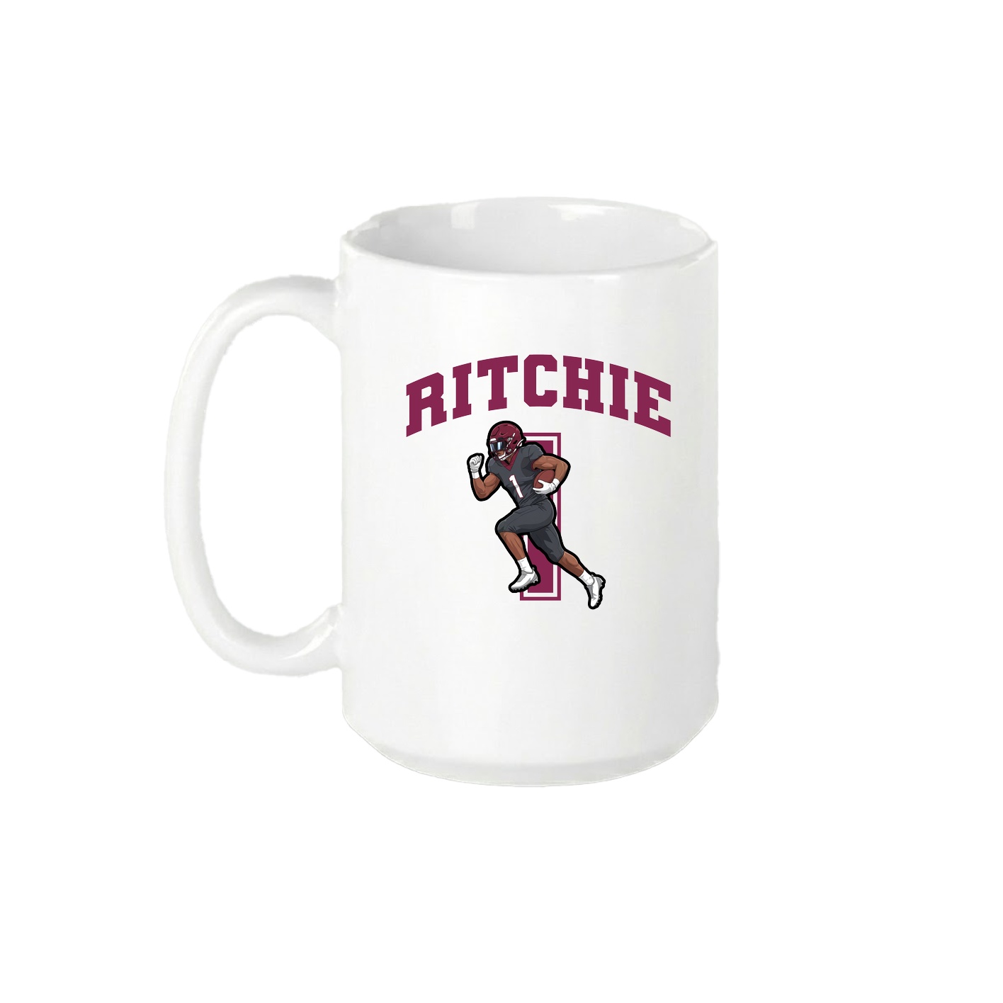 15oz Coffee Mug — Number in White