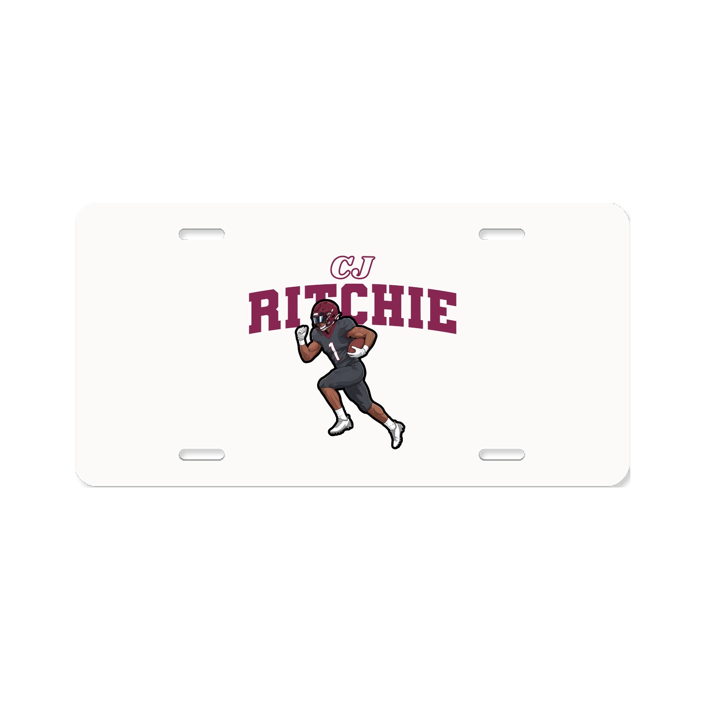License Plate — Name Arch in Classic
