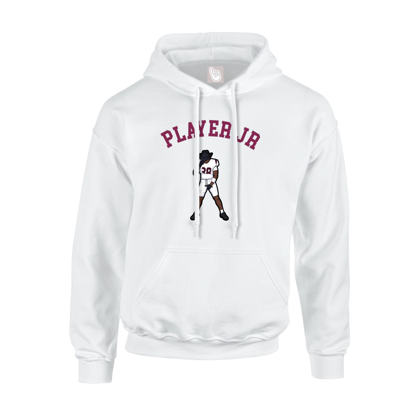 Youth Hoodie — Shirsey Arch in White