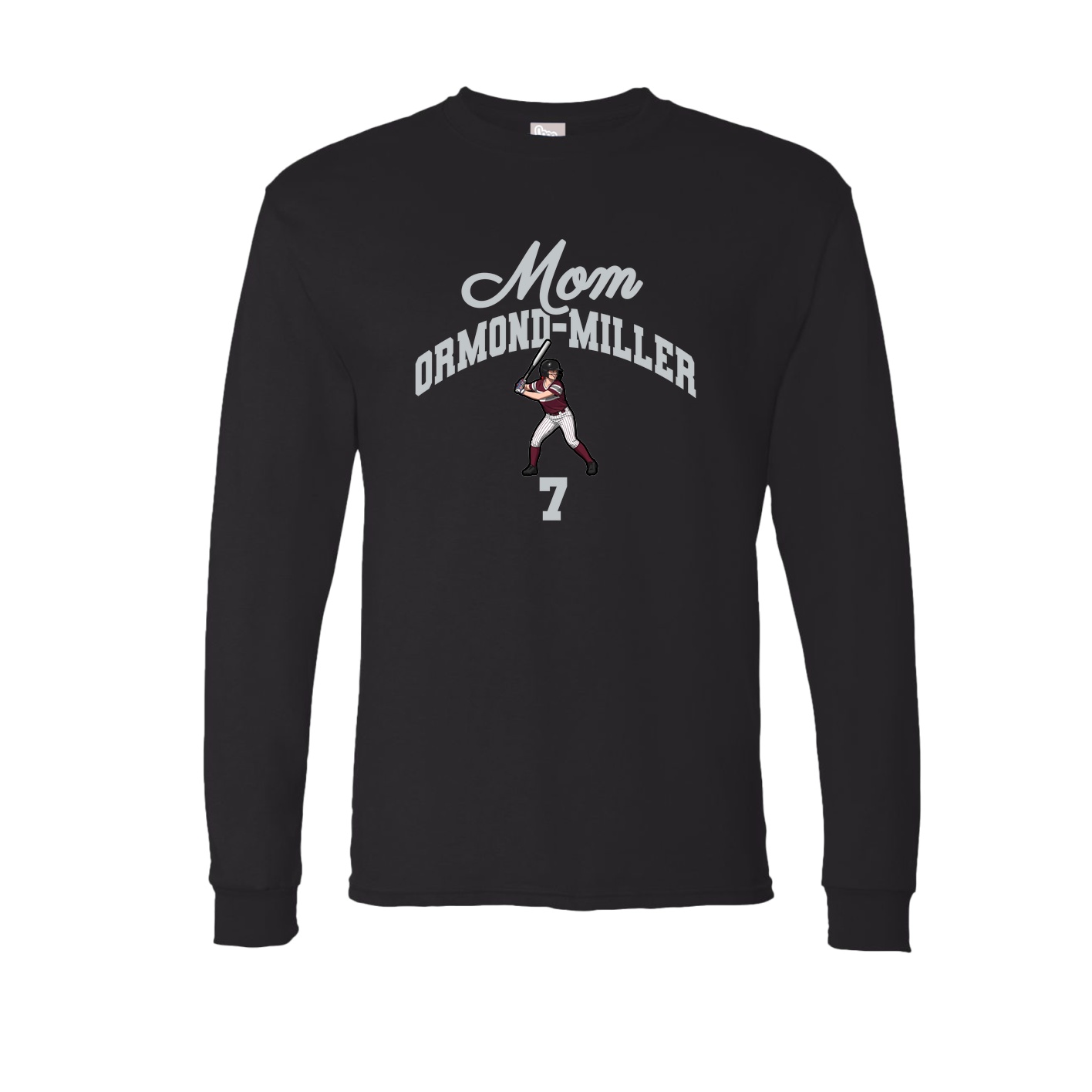 Long Sleeve Tee — Mothers Day Arch in Black