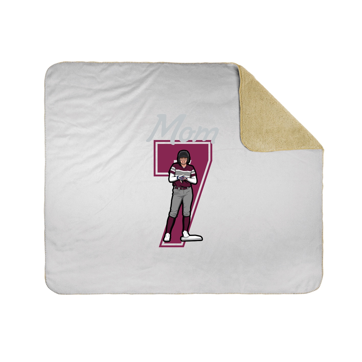 Throw Blanket — Mothers Day Shirsey in White