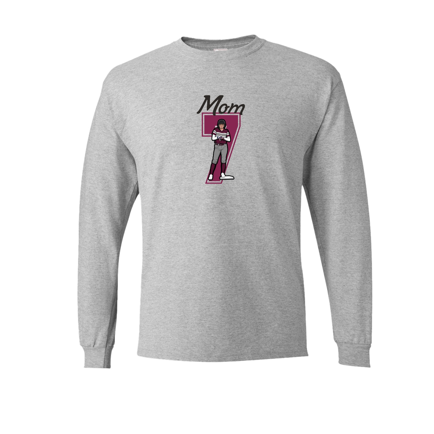 Long Sleeve Tee — Mothers Day Shirsey in Grey