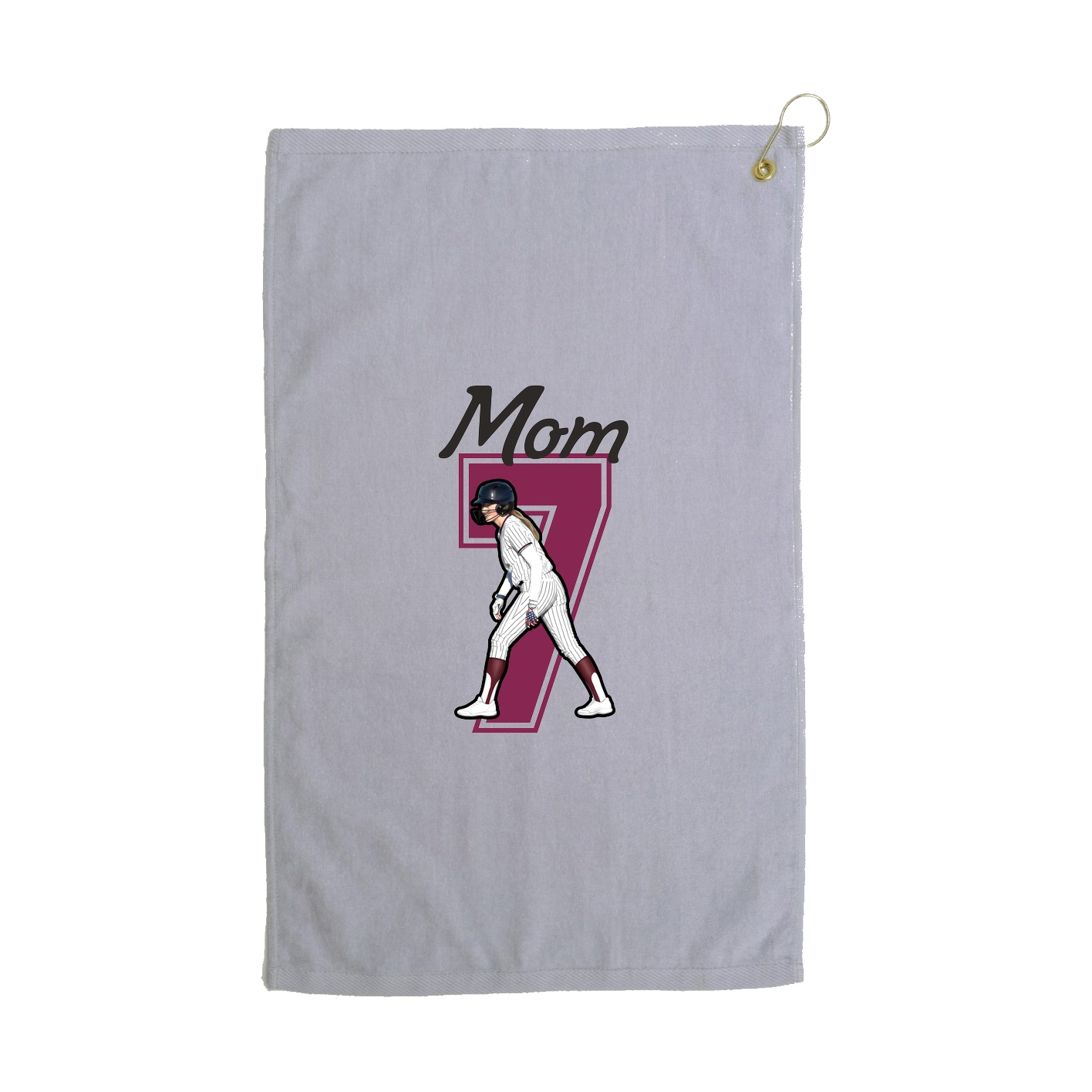 Golf Towel — Mothers Day Shirsey in Grey