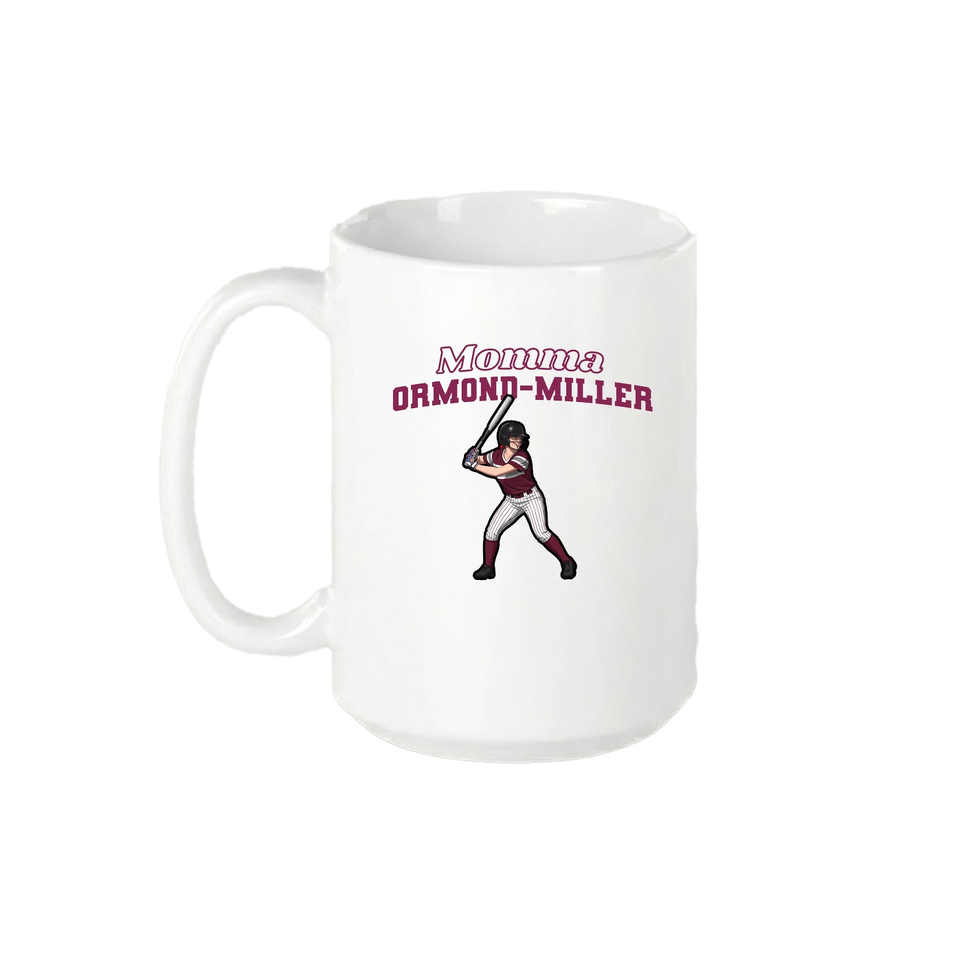 15oz Coffee Mug — Mothers Day Block in White