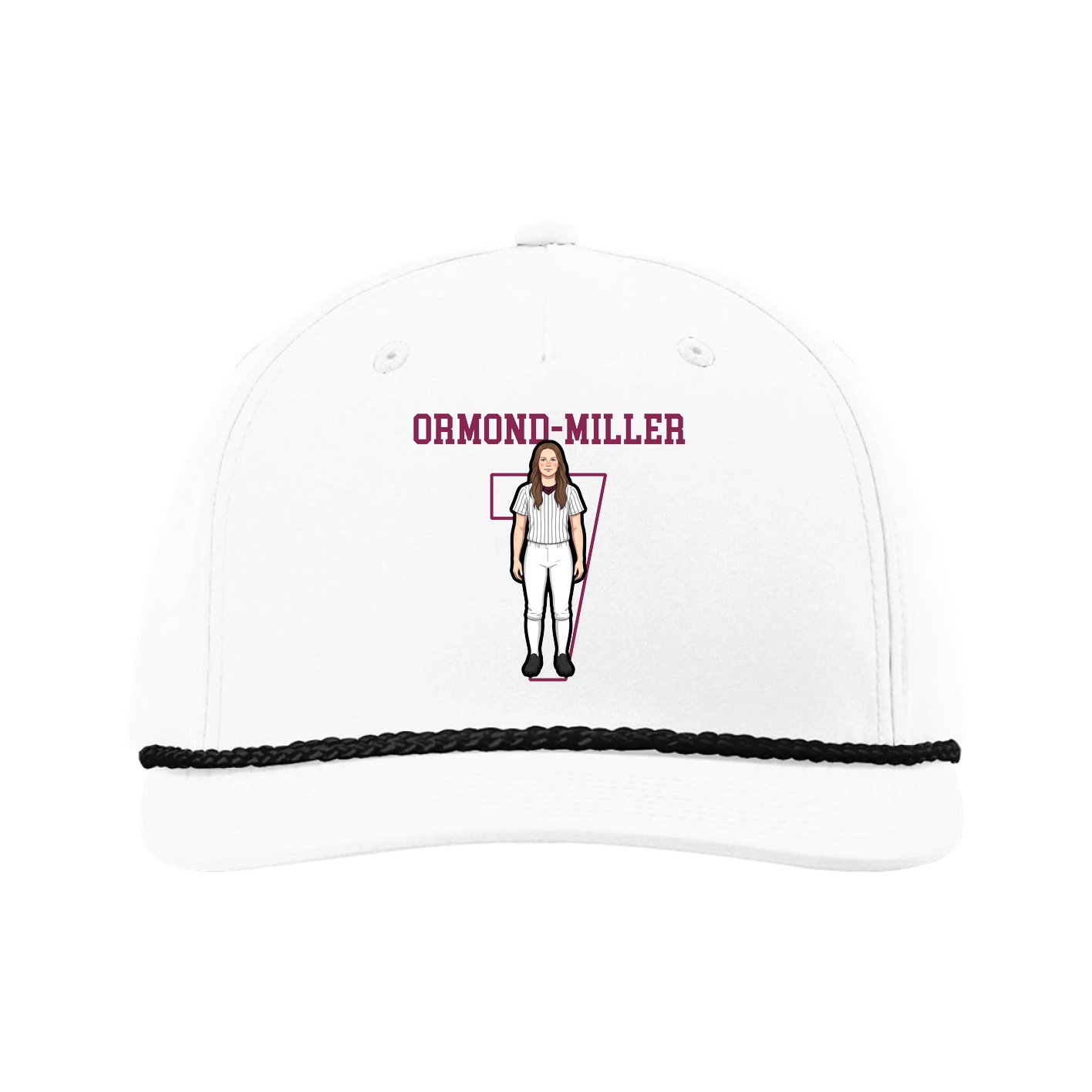 Five-Panel Classic Rope Cap — Shirsey in White