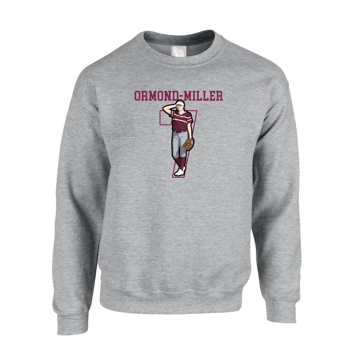Fleece Crew — Shirsey in Grey