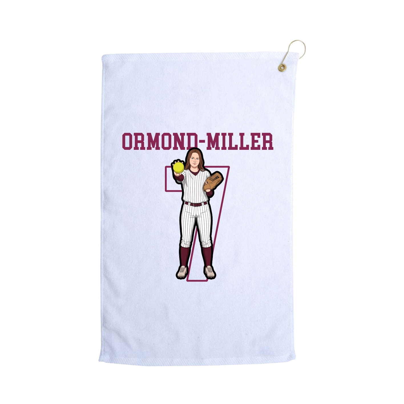Golf Towel — Shirsey in White