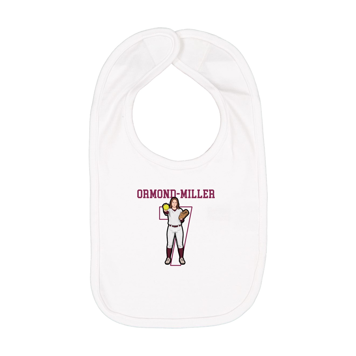 Infant Bib — Shirsey in White