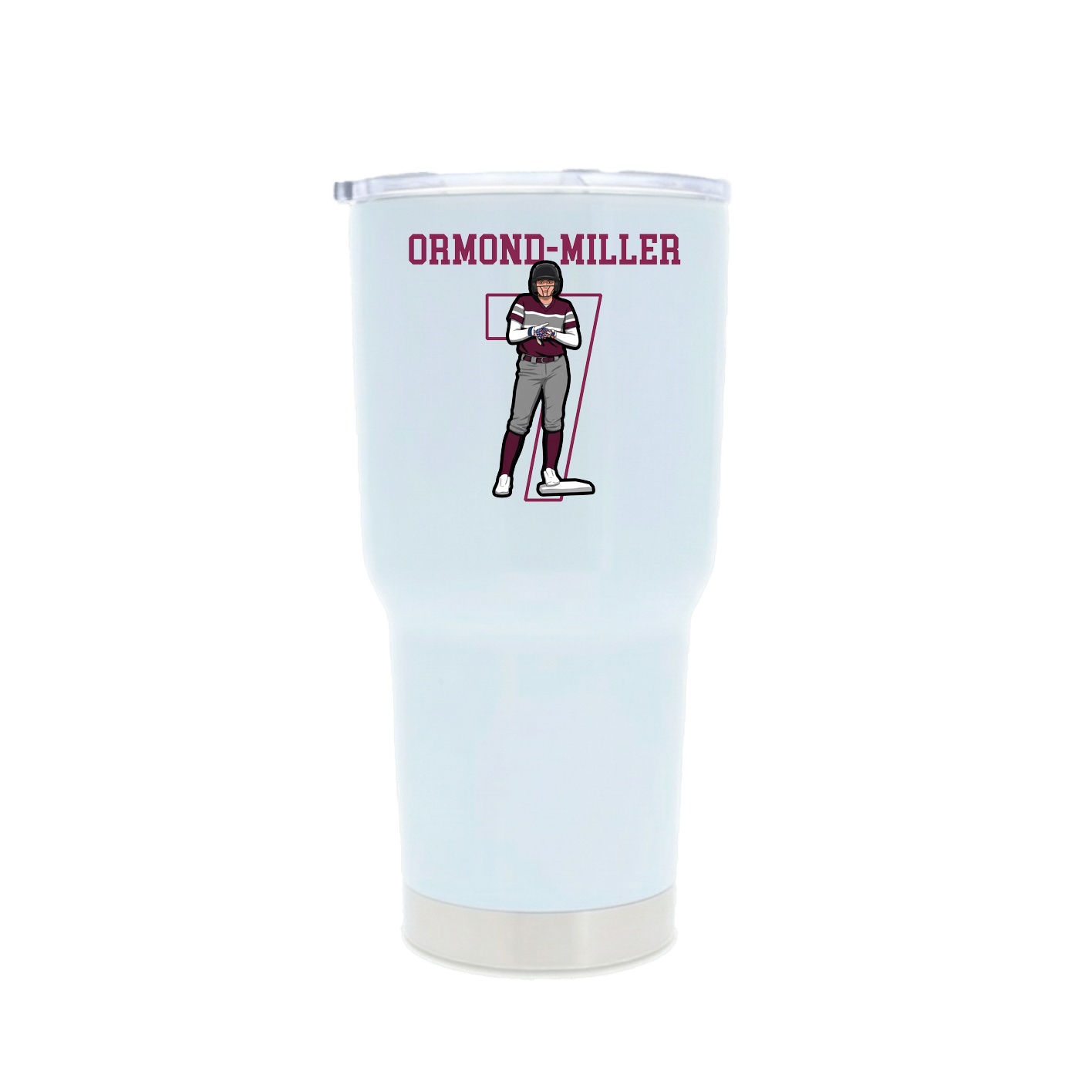 30oz Stainless Steel Tumbler — Shirsey in White