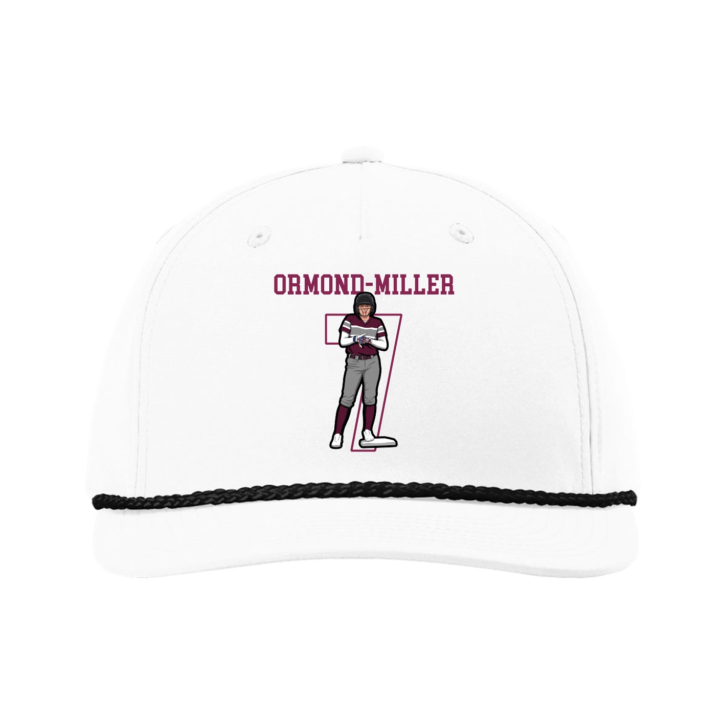 Five-Panel Classic Rope Cap — Shirsey in White