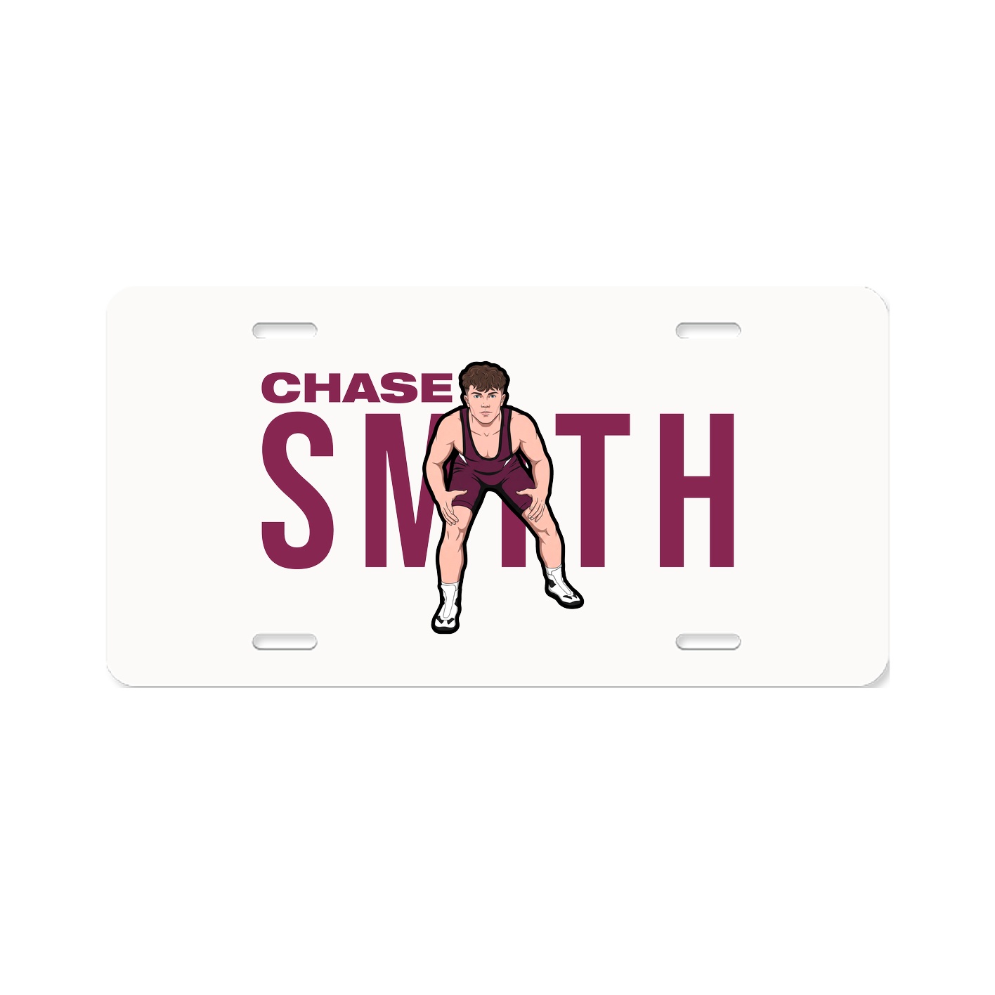 License Plate — Player Name in Classic