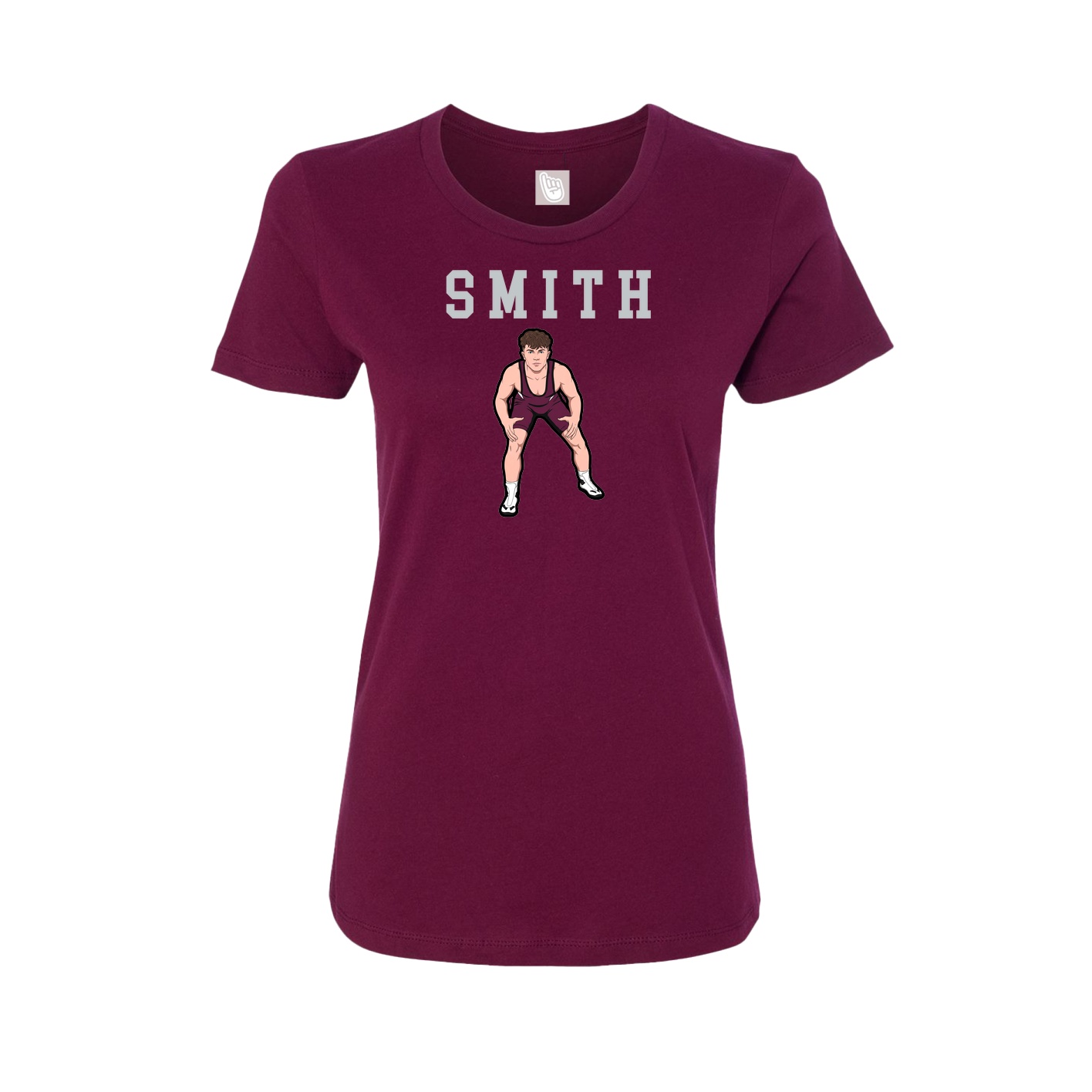 Fitted Women's Tee — Shirsey in Maroon