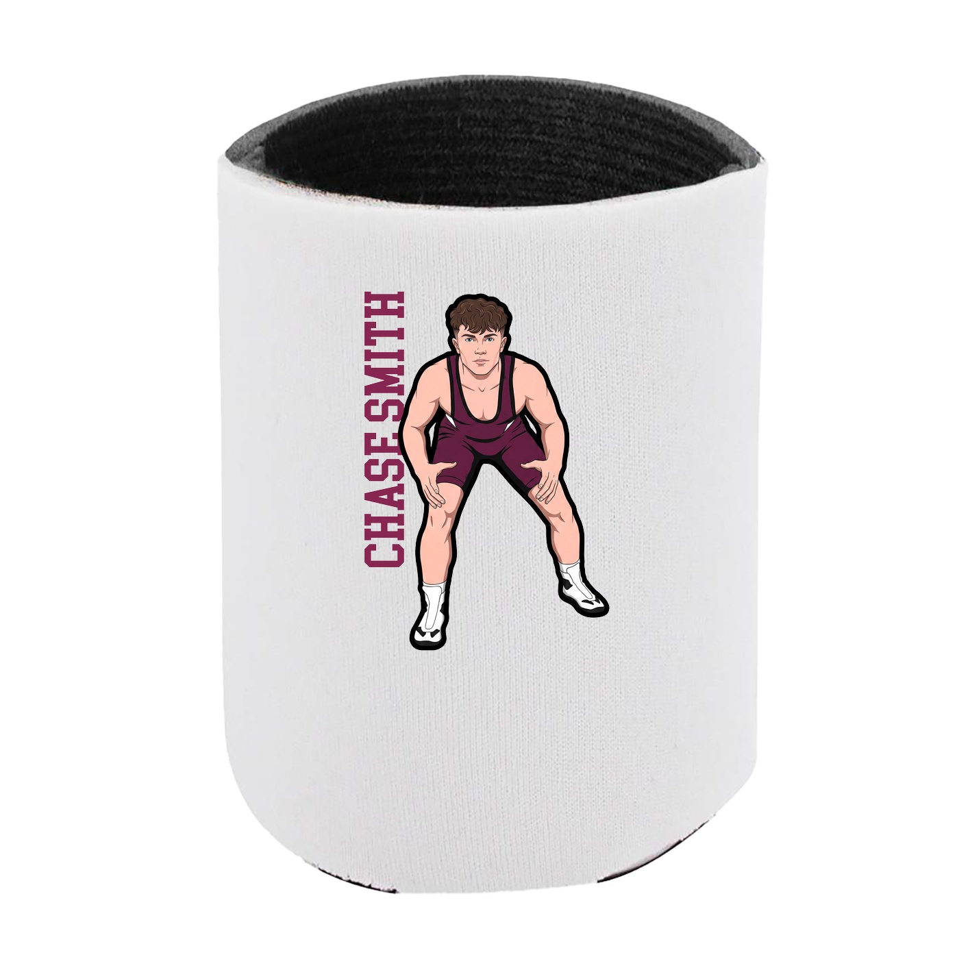 Can Holder — Name Vertical in White