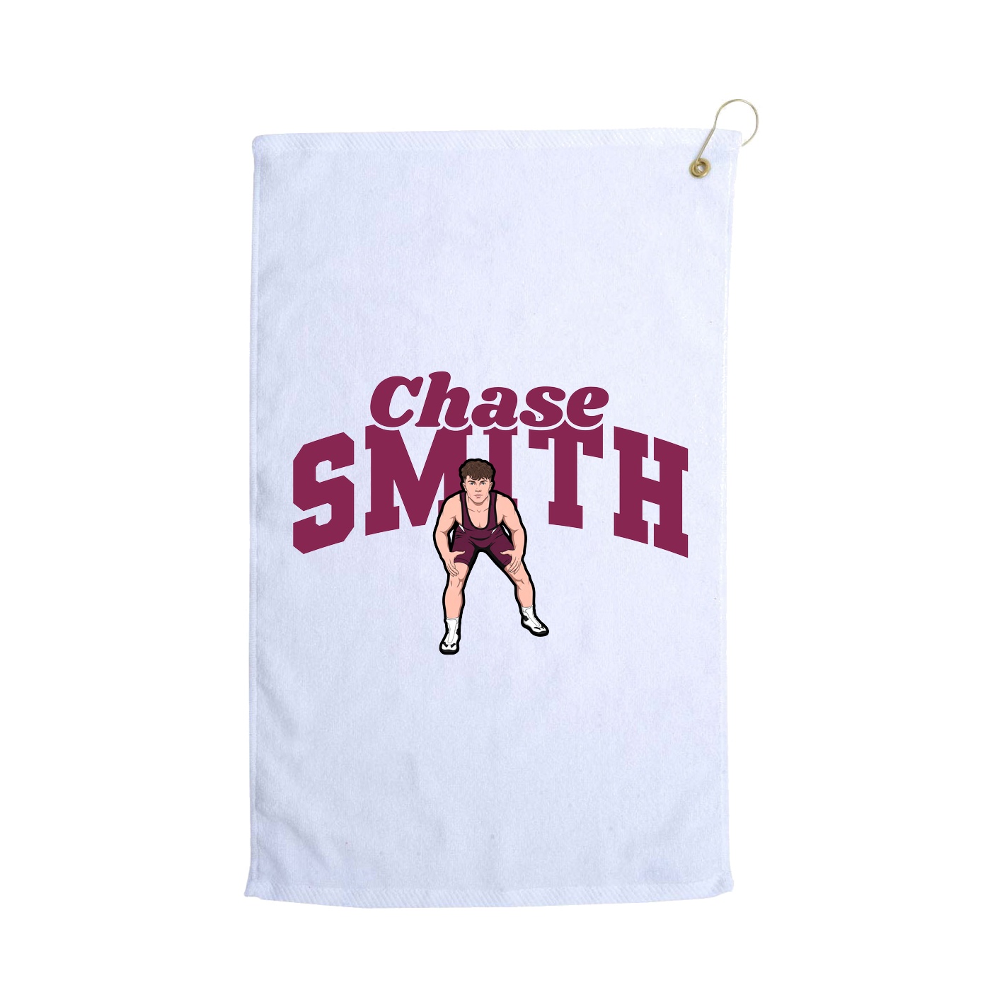 Golf Towel — Signature Arch in White