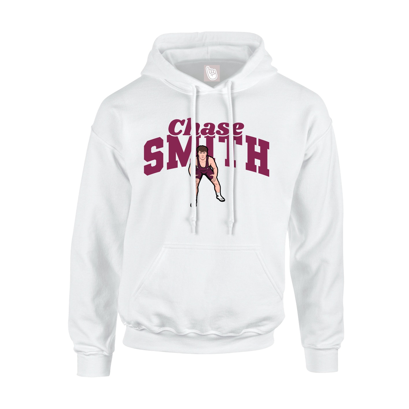 Hoodie — Signature Arch in White