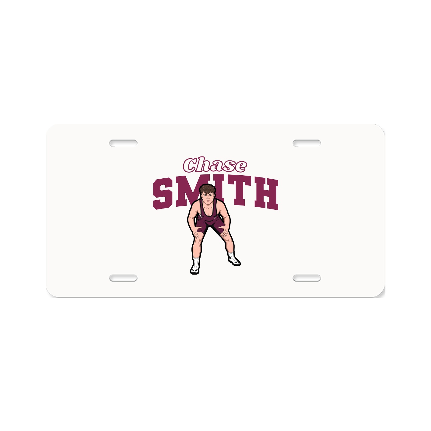License Plate — Name Arch in Classic
