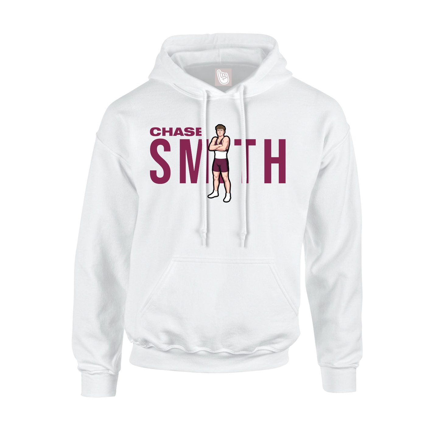 Youth Hoodie — Player Name in White