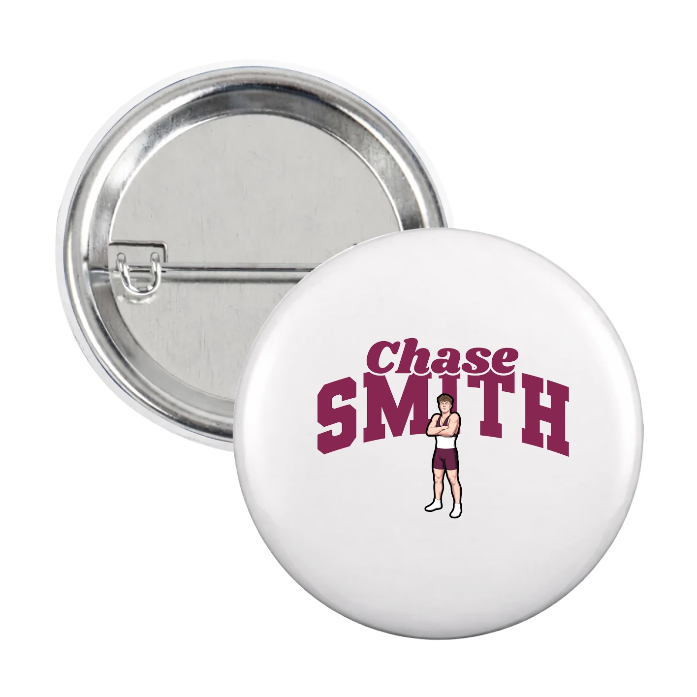 Game Day Button — Signature Arch in White