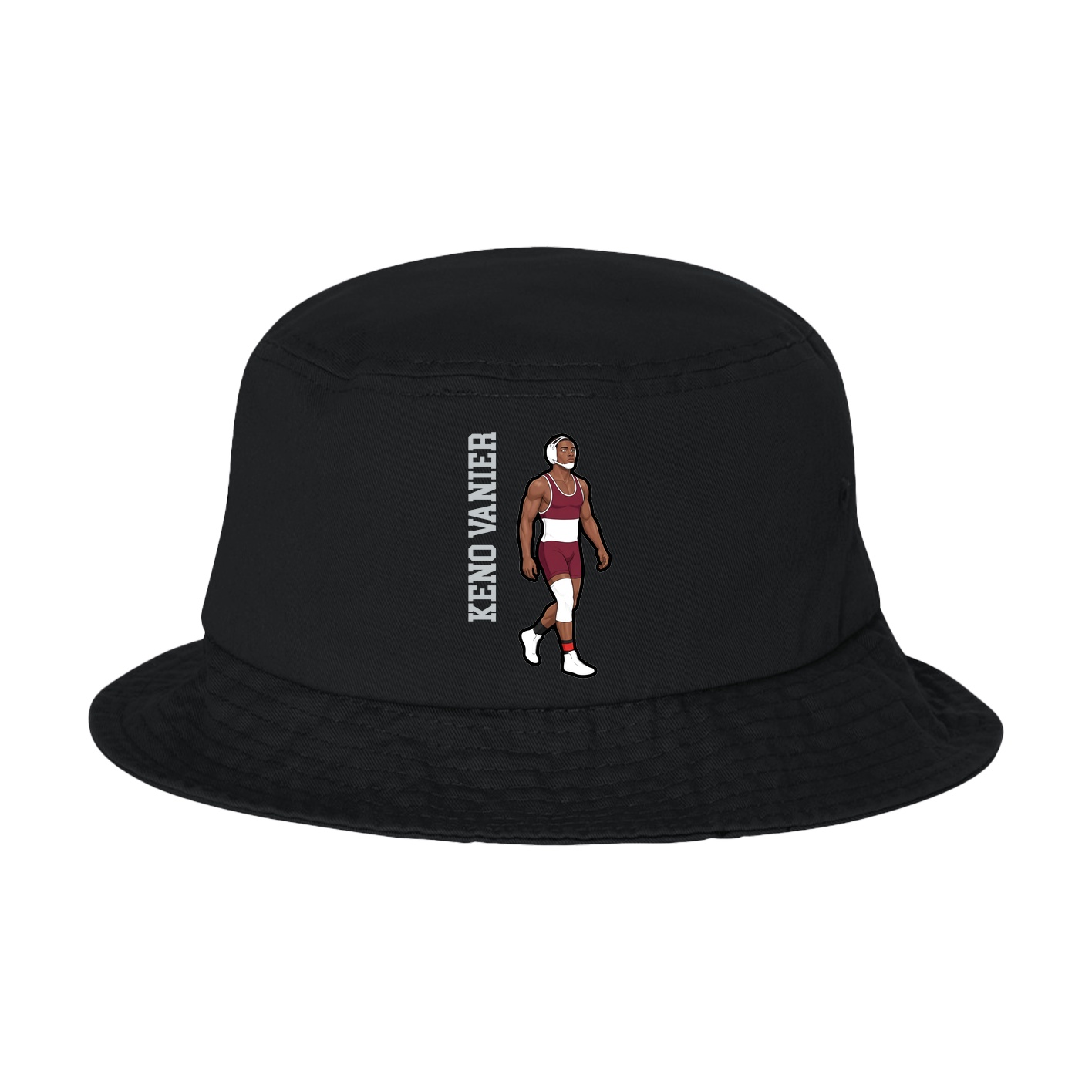 Bucket Cap — Name Vertical in Black