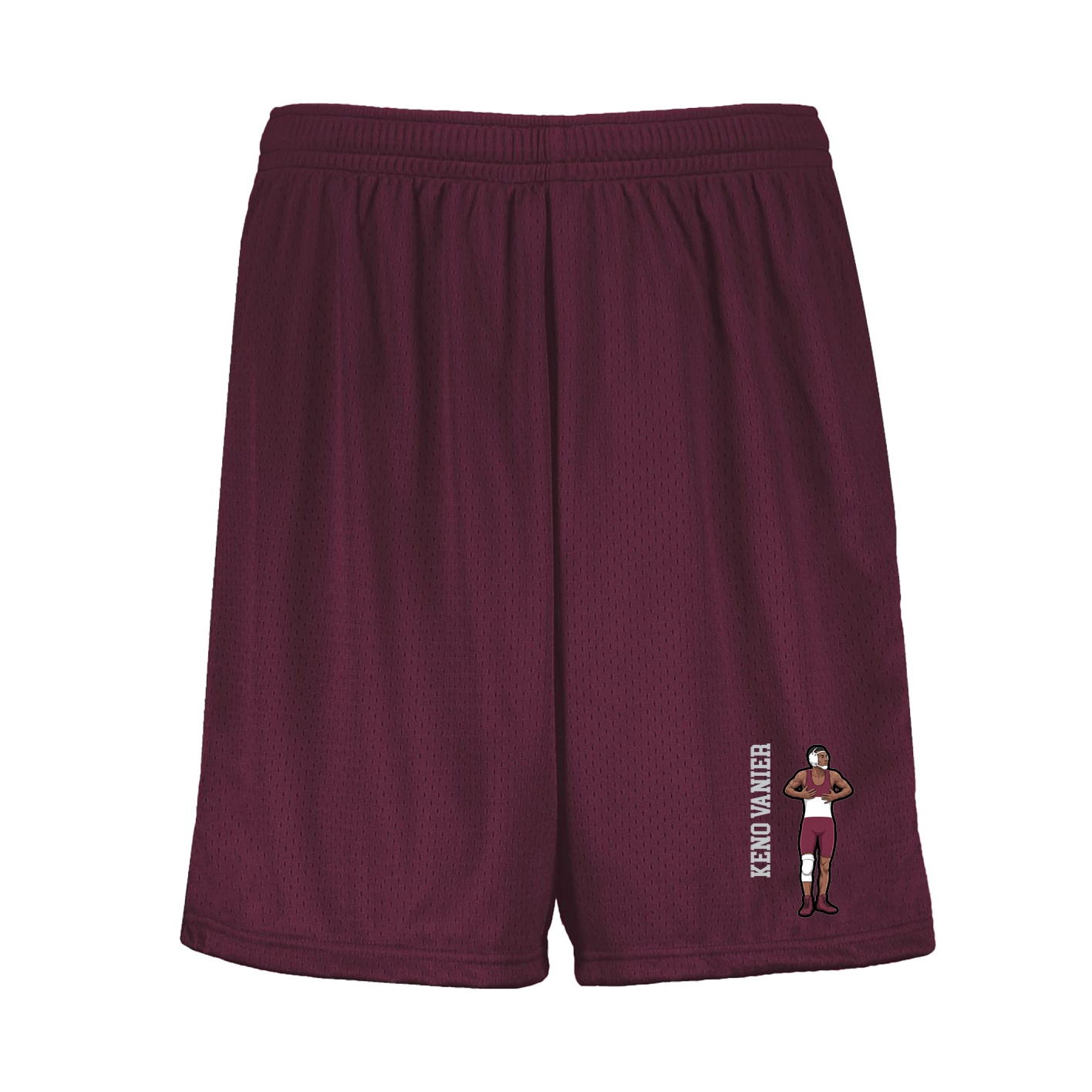 Shorts — Name Vertical in Maroon